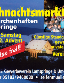 Noch Standplätze frei